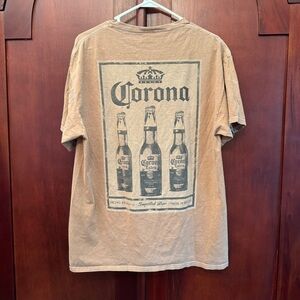 Corona Tan Graphic T-Shirt Size Large